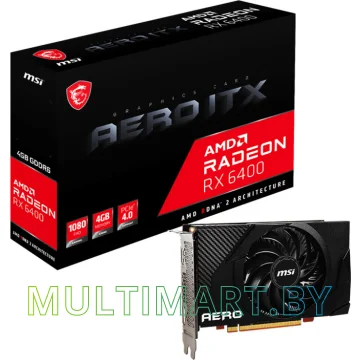 Видеокарта MSI Radeon RX 6400 Aero ITX 4G картинка 5